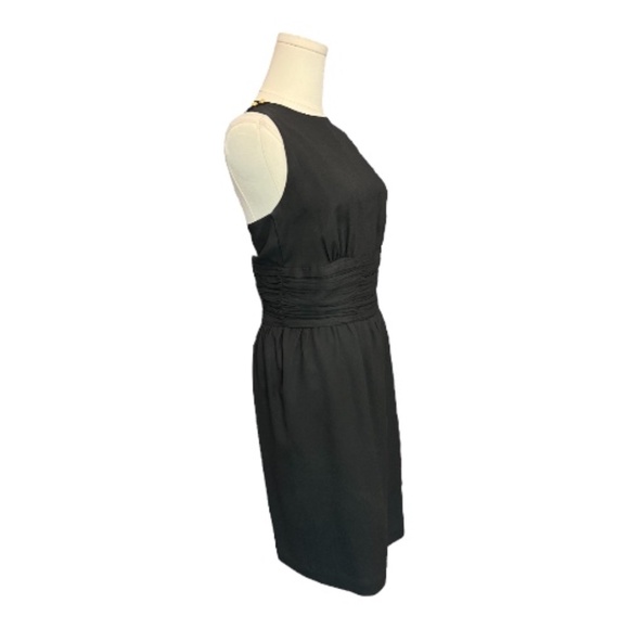 ✨ EUC AUGUST SILK Black Sleeveless V-Neck Dress | Women’s Sz 6 - Picture 2 of 10